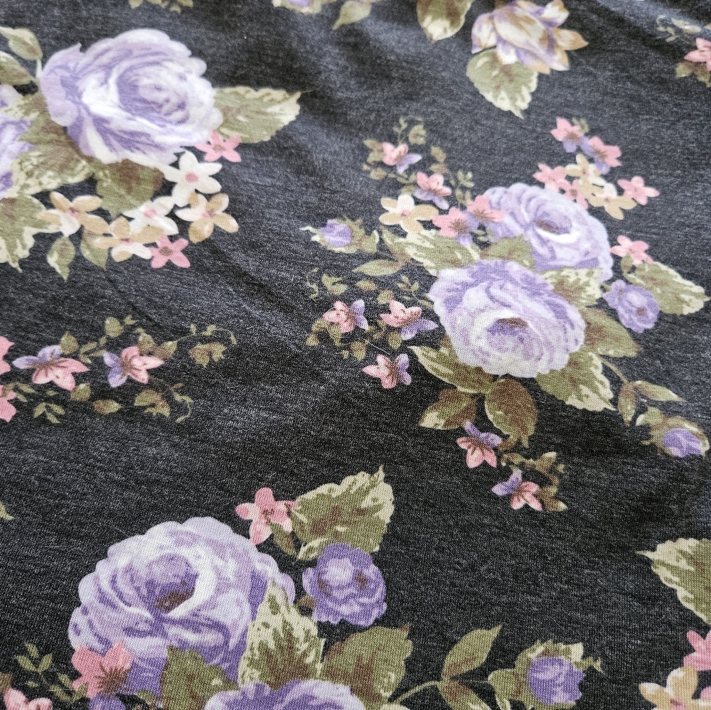 Women's Plus Size Floral Short Sleeve Top 3X - Warehouse One - Picture 6 of 7